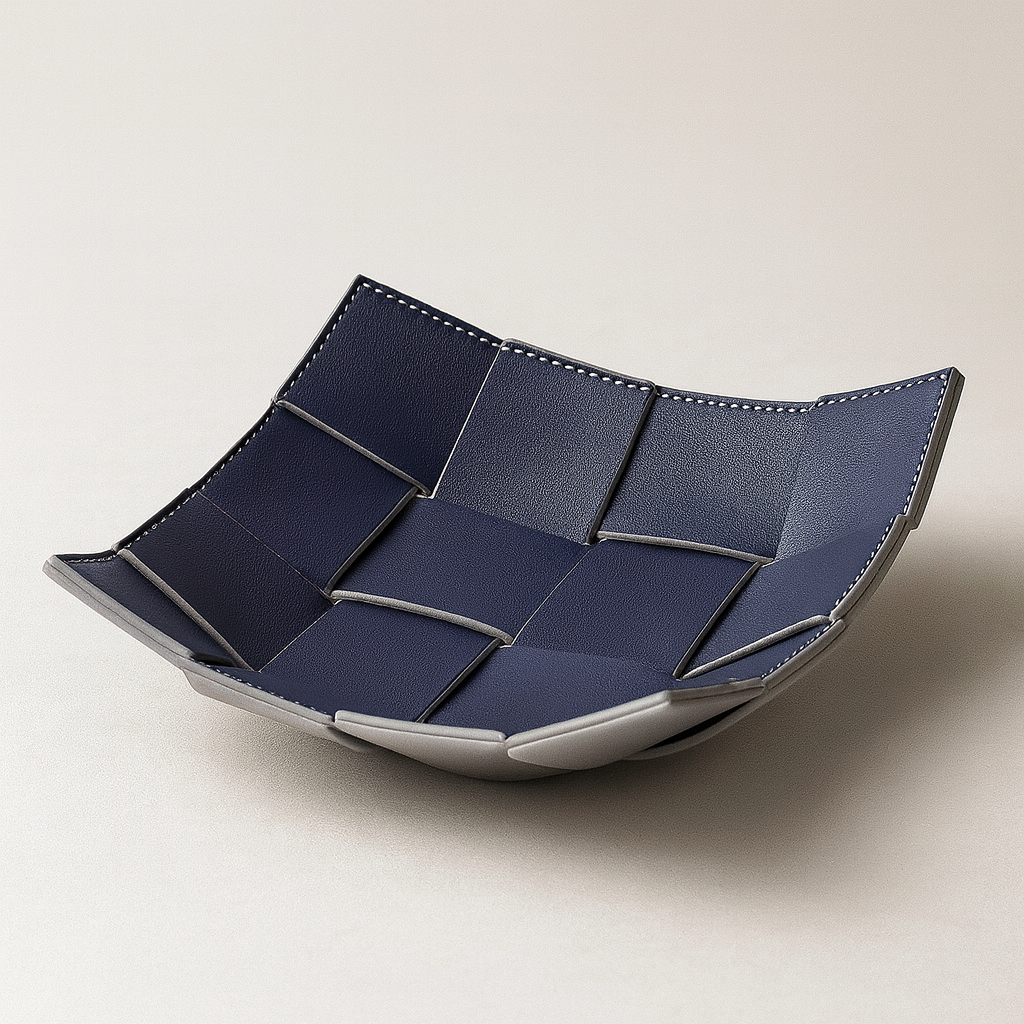 WAFFLE LEATHER TRAY