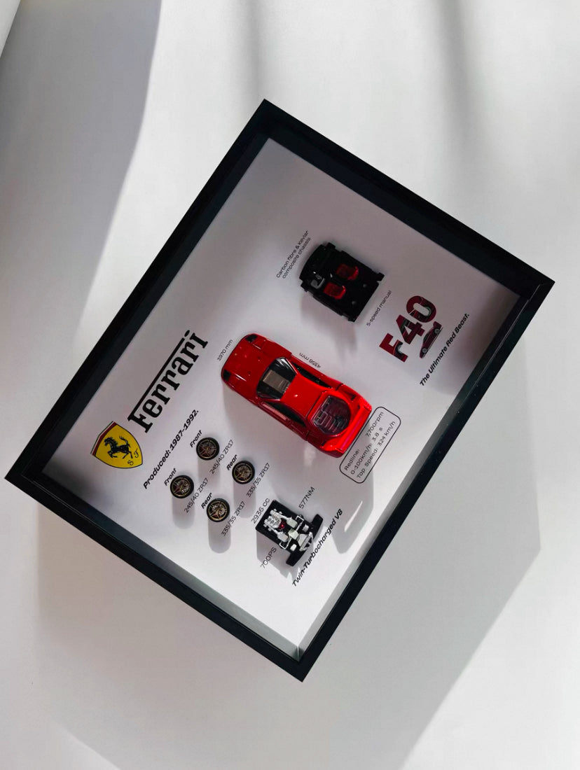 FERRARI F40 SHADOW BOX