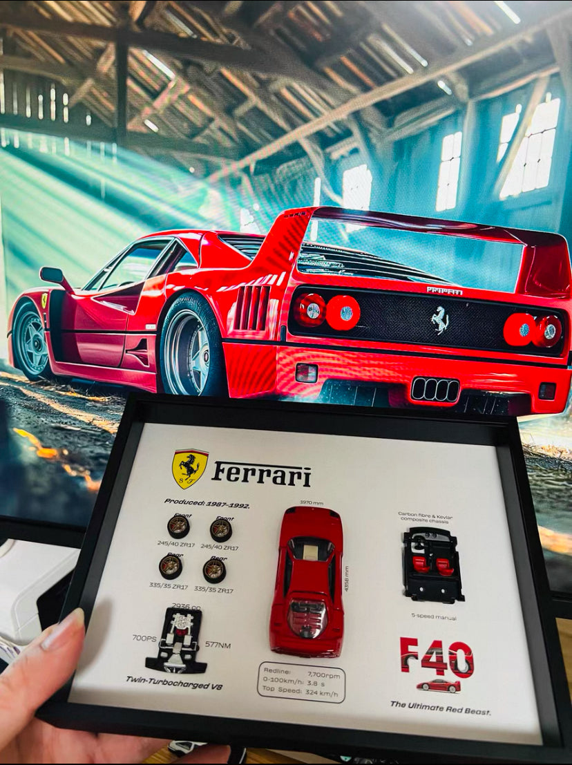 FERRARI F40 SHADOW BOX