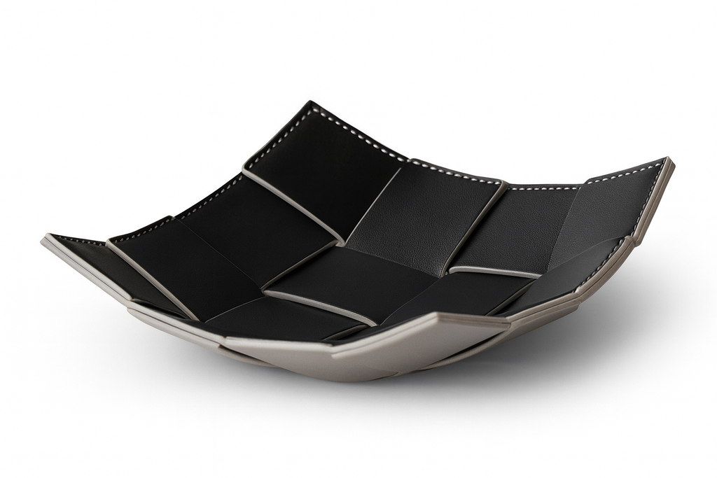 WAFFLE LEATHER TRAY