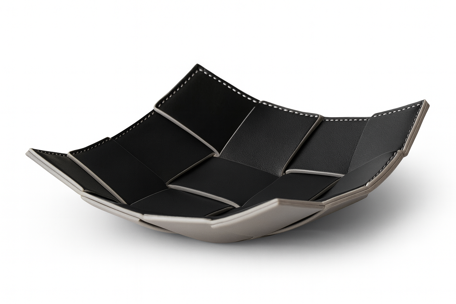 WAFFLE LEATHER TRAY