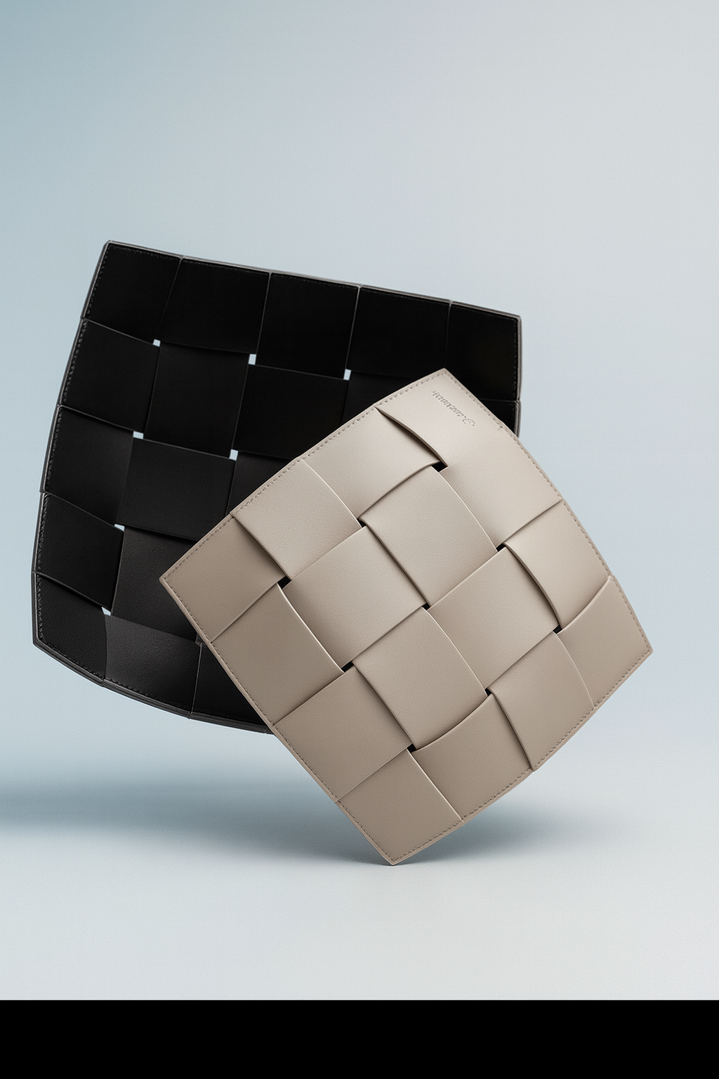 WAFFLE LEATHER TRAY