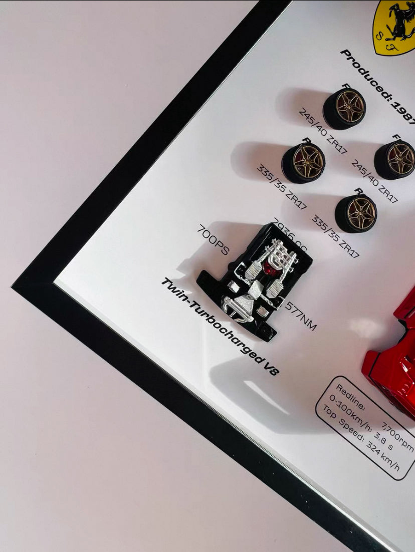 FERRARI F40 SHADOW BOX