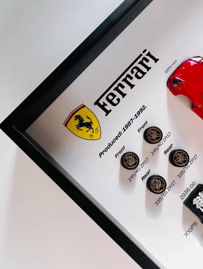 FERRARI F40 SHADOW BOX