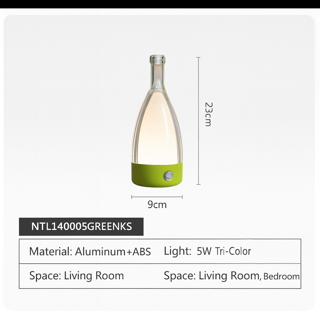 BOTTLE TABLE LAMP